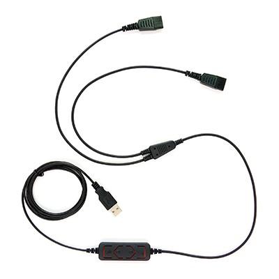 業務用ヘッドセット USB Yコード 研修用アクセサリー モニタリング