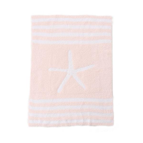 ベアフット ドリームズ ブランケット　毛布 BAREFOOT DREAMS  B832 COZYCHIC STARFISH BABY BLANKET  SUNRIZE PINK    比較対照価格12,100 円｜easywarp｜02