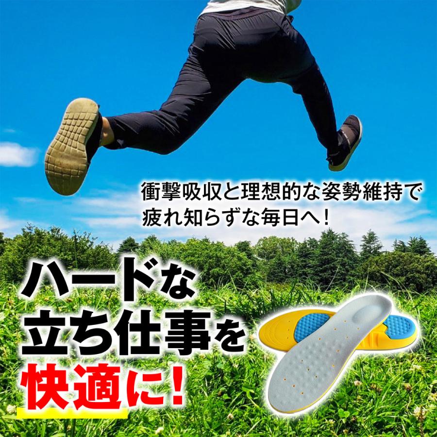 インソール 衝撃吸収 中敷き 疲れない スポーツ かかと 扁平足