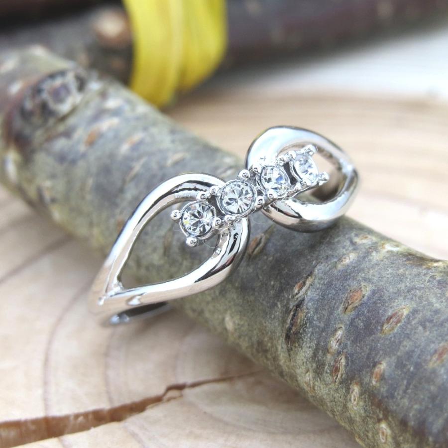 リング クリスタル シルバー 9号 11号 13号 15号 ジュエリー