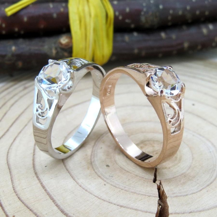 SILVER925 リング クリスタル ジュエリー アクセサリー 指輪 シルバー