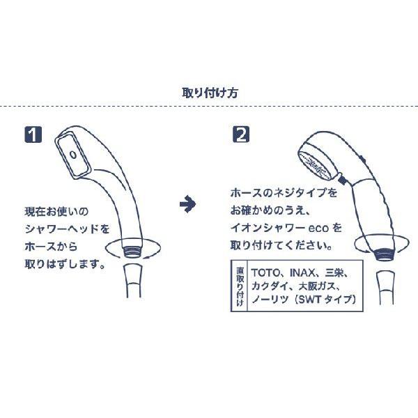 塩素除去、肌荒れ、髪のパサツキ回避、アトピー性皮膚炎にイオン