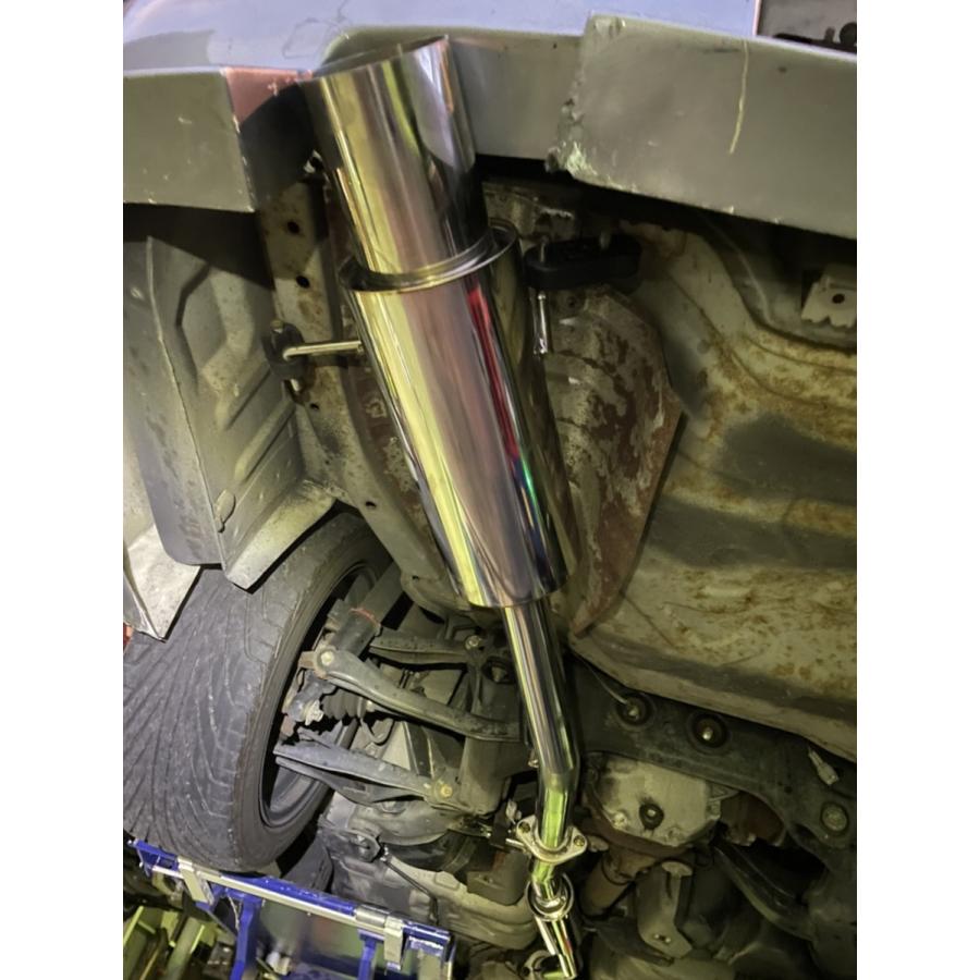 ER34スカイライン4ドア NA車用 砲弾 マフラー中間タイコつき 車 ER34スカイライン4ドア NA車用 砲弾 マフラー中間タイコつき 車