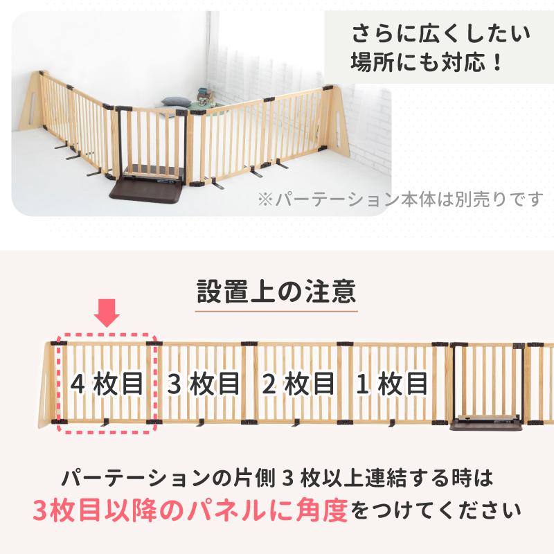 nihonikuji（日本育児） ベビーゲート パーテーション 追加パネル 木製