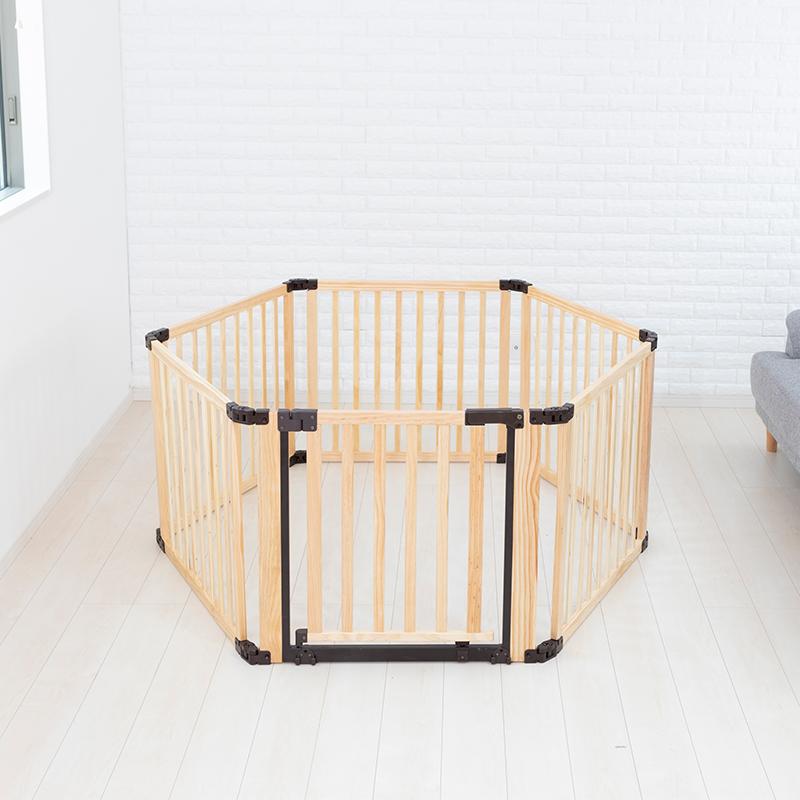 nihonikuji（日本育児） ベビーサークル 折りたたみ たためる木製