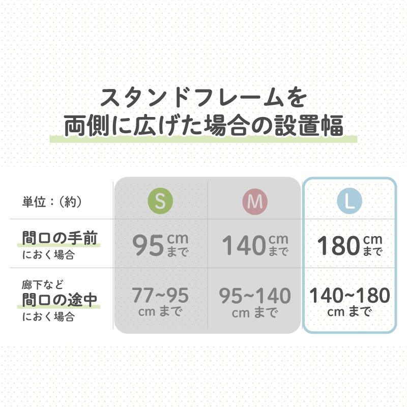 ベビーゲート ベビーフェンス おくだけとおせんぼ Lサイズ 置くだけ 自立式 キッチン 簡単設置 日本育児 爆買 | nihonikuji | 12