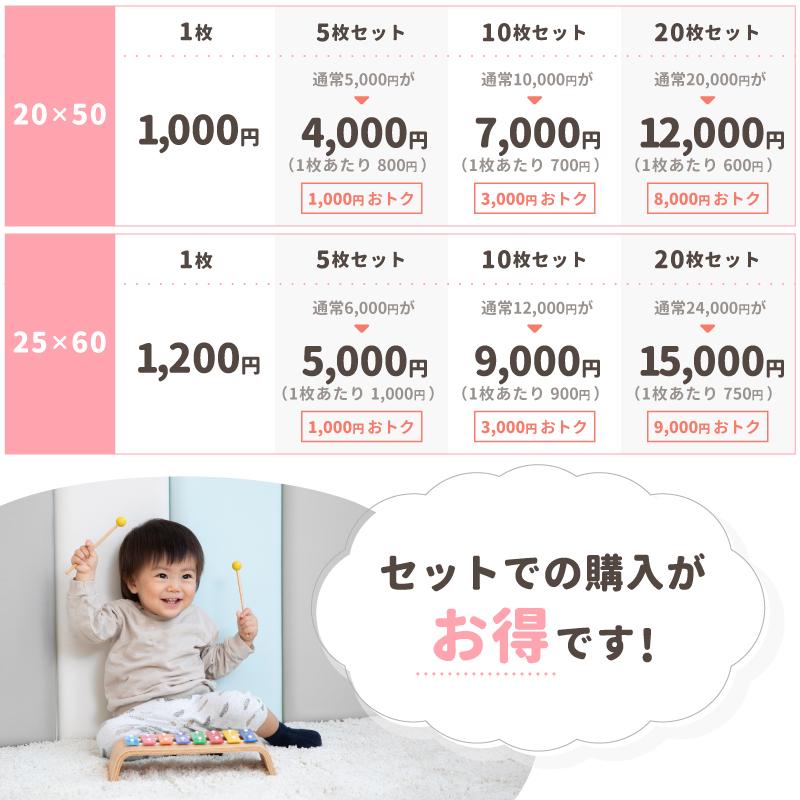 クッション ウォールクッション 20×50 25×60 ベビーガード 壁マット 安全マット 日本育児_7