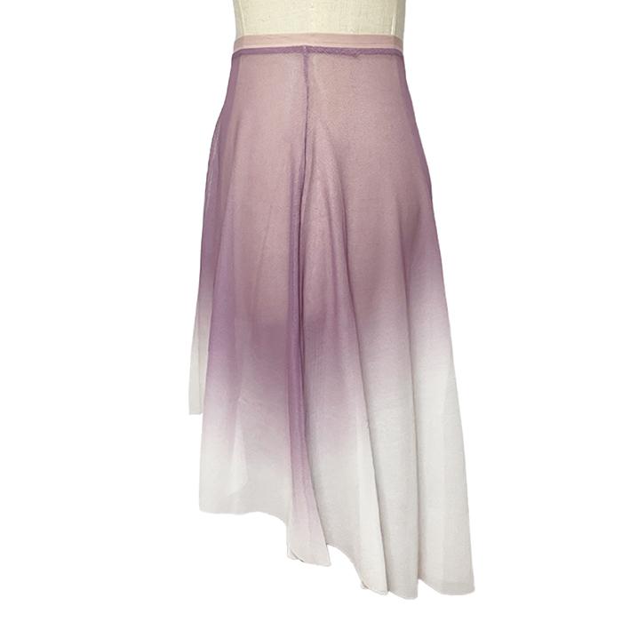 バレエ スカート バレエ モダン グラデーション メッシュ プルオンスカート 大人・ジュニア ウエストゴム ゴムスカート 透け感 シースルー |  | 07