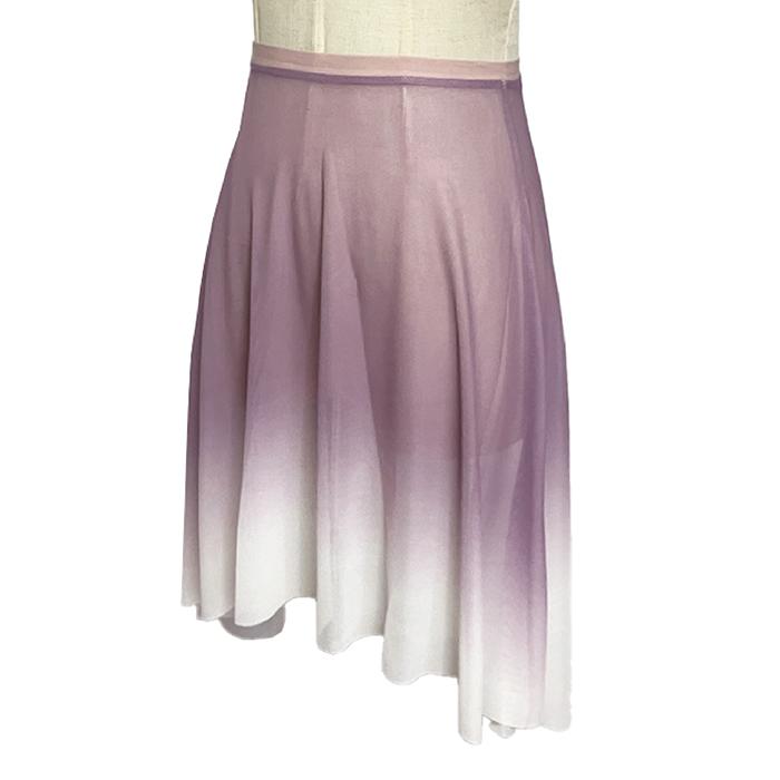 バレエ スカート バレエ モダン グラデーション メッシュ プルオンスカート 大人・ジュニア ウエストゴム ゴムスカート 透け感 シースルー |  | 08