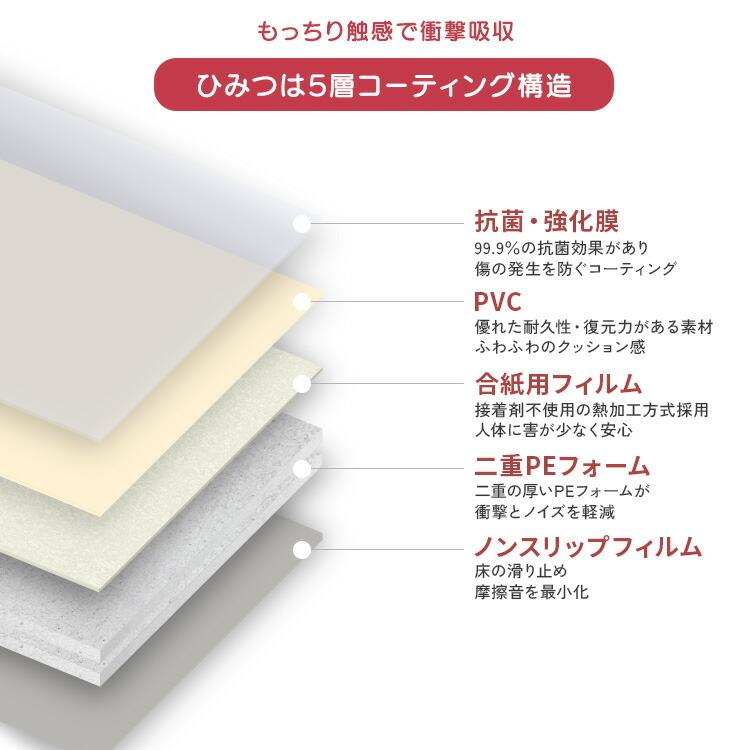 継ぎ目がない！PVCロールマット　ワイドショート（140×200cm）_7