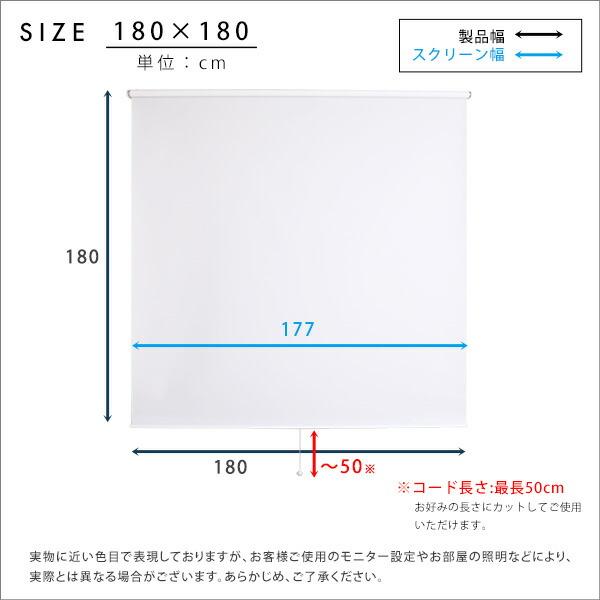 壁空け不要！つっぱりロールスクリーン　幅180cm（採光タイプ） 爆買_1
