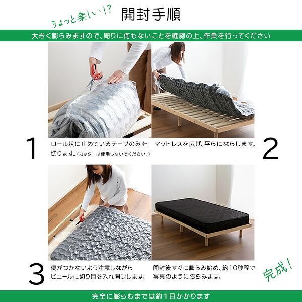 特許技術の圧縮梱包 ポケットコイルマットレス(キング) : エバニスタ