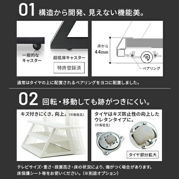 EQUALS（イコールズ） WALLインテリアテレビスタンド M1 CASTER 収納