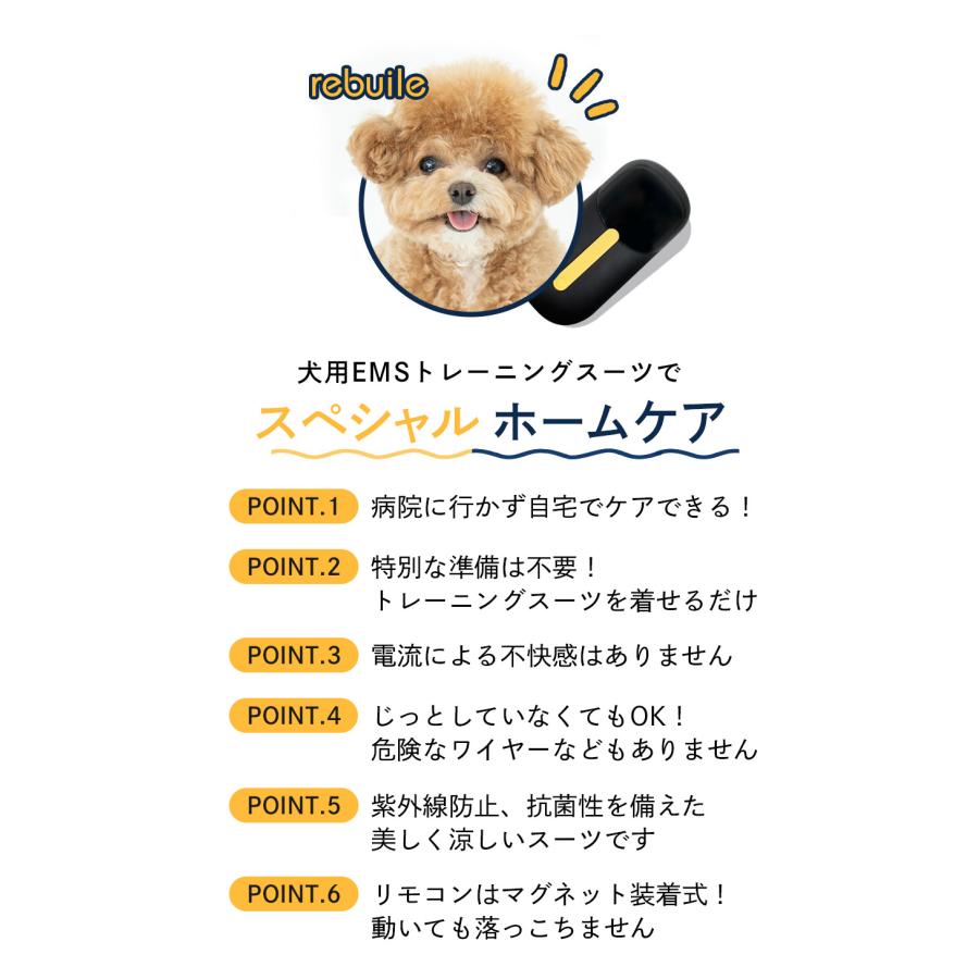 犬用 EMS トレーニングスーツ 犬 膝蓋骨脱臼 ケア 予防 トレーニング