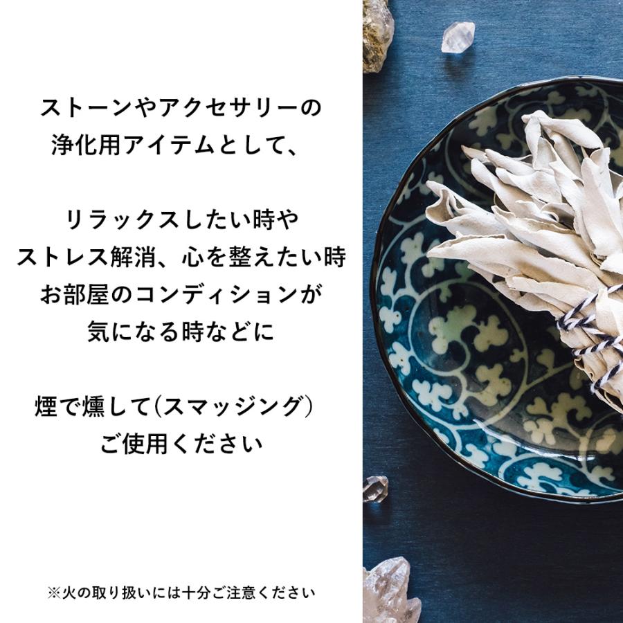 浄化用 ホワイトセージ カリフォルニア産 クラスター 45g 無農薬 最高