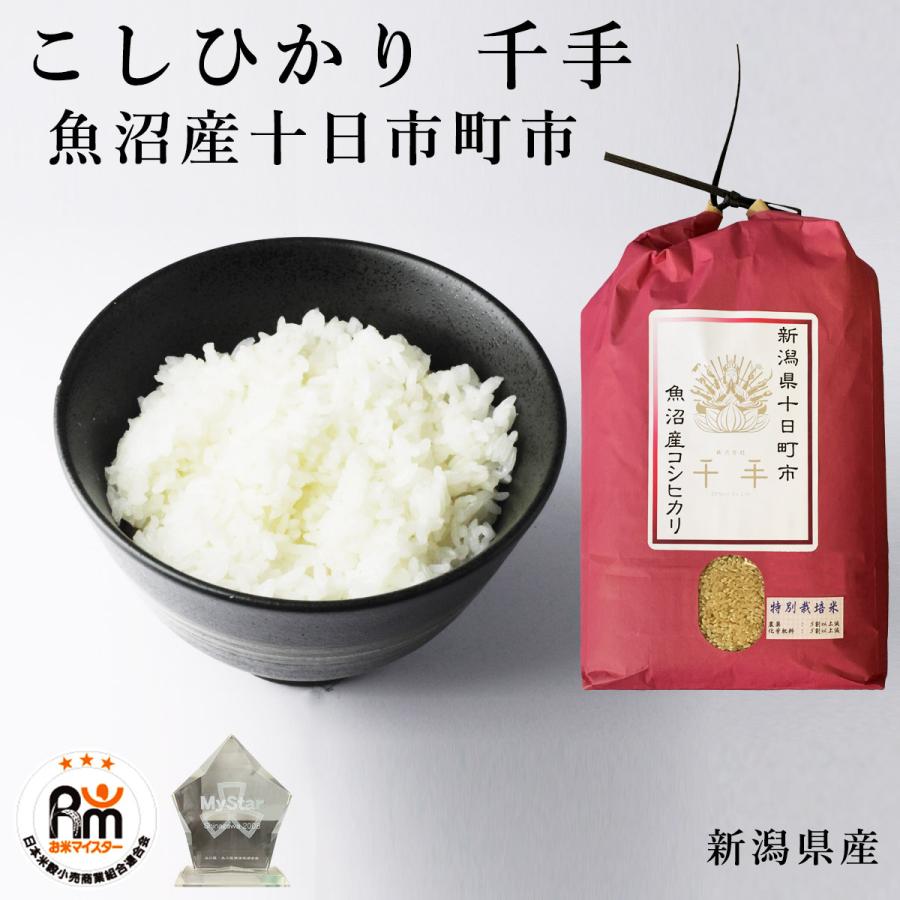 米 お米 10kg 特別栽培米 魚沼産 コシヒカリ こしひかり 千手 新潟県
