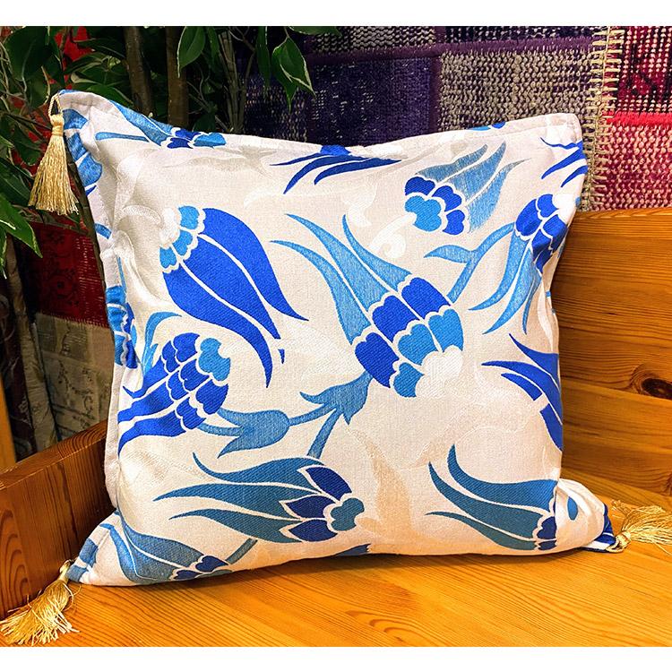 クッションカバー　トルコ製 トルコ製 クッションカバー トルコ国花 チューリップ柄