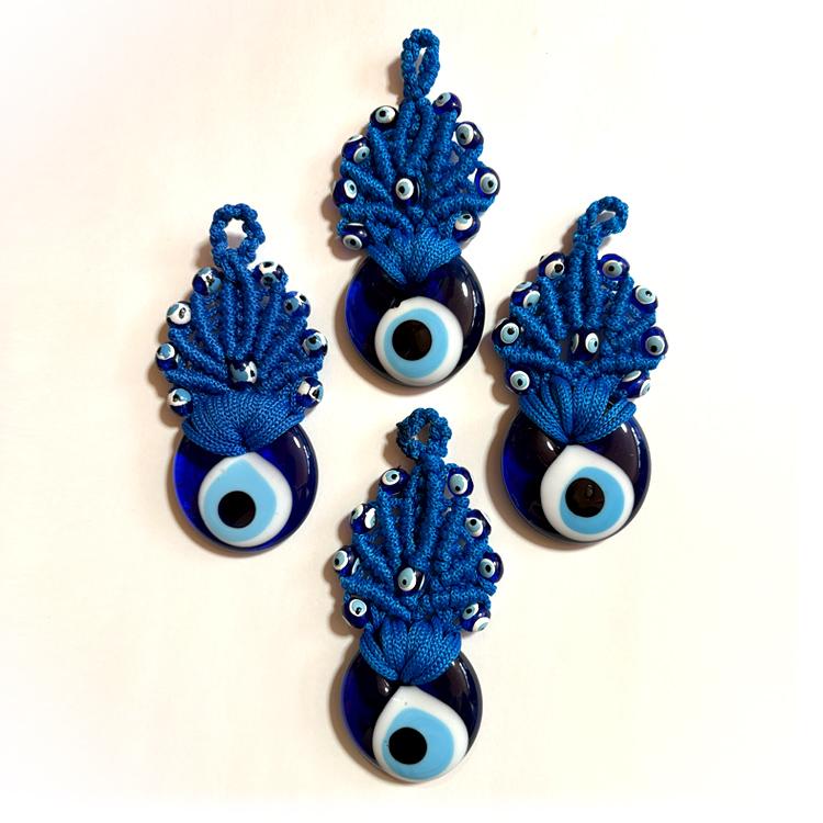 トルコ製 ナザールボンジュウ 4cm 2個セット ガラス製 トルコ 目玉の