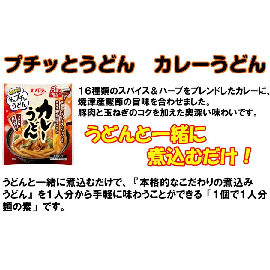 プチッとうどん カレーうどん 129g(43g×3個) エバラ 調味料 うどん さぬき 讃岐 たれ 出汁 素 つゆ｜ebarafoods｜02