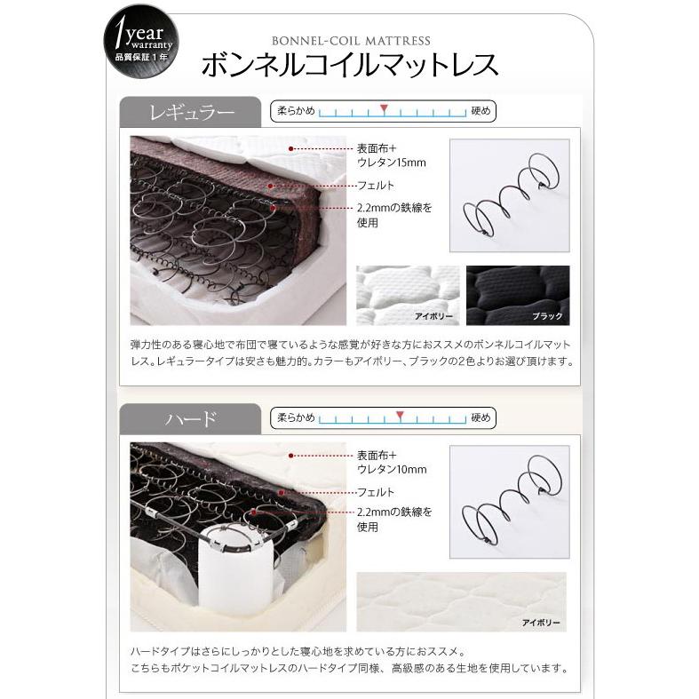 ショッピング直販店 収納付き ベッド 収納ベッド Modellus モデラス マルチラスマットレス付き セミダブルサイズ セミダブルベッド セミダブルベット