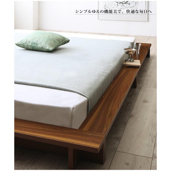 秋冬の主役◎ ベッド クイーン ローベッド フロアベッド ローステージベッド Renita レニータ Pポケットマットレス付き クィーンサイズ 【WSO1128191298】(39635円)