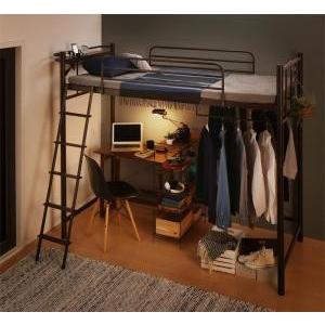 狭い部屋におすすめ おしゃれな選べるロフトベッドシリーズ 固綿マットレス付き シンプルタイプ シングルサイズ Ecc E バザール 通販 Yahoo ショッピング