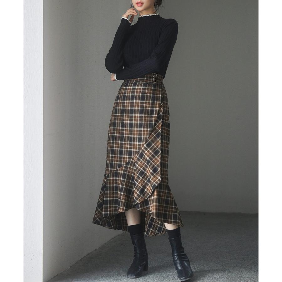 Bonpoint ボンポワン スカート 8a チェック柄 ラップスカート Bonpoint ボンポワン スカート 8a チェック柄 ラップスカート