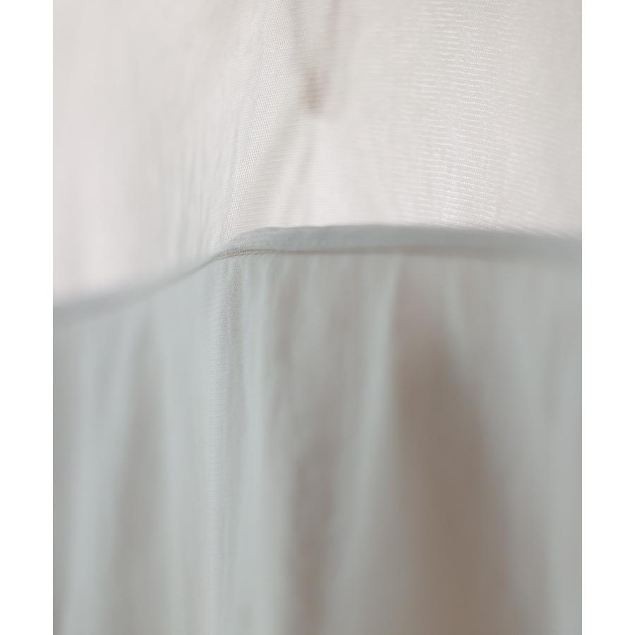 チュール トップス レディース プチハイネック 立ち襟 クロップド丈 ショート丈 ブラウス シースルー シアー 長袖 春 レトロ きれいめ 大人 セク |  | 19