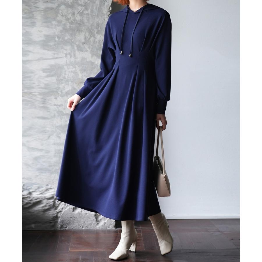 カットソー 長袖 秋 春 レディース 薄手フレア Aライン ワンピース カシュクール オフィス 通勤 20代 30代 40代 ストレッチ 伸縮性 ロン |  | 14