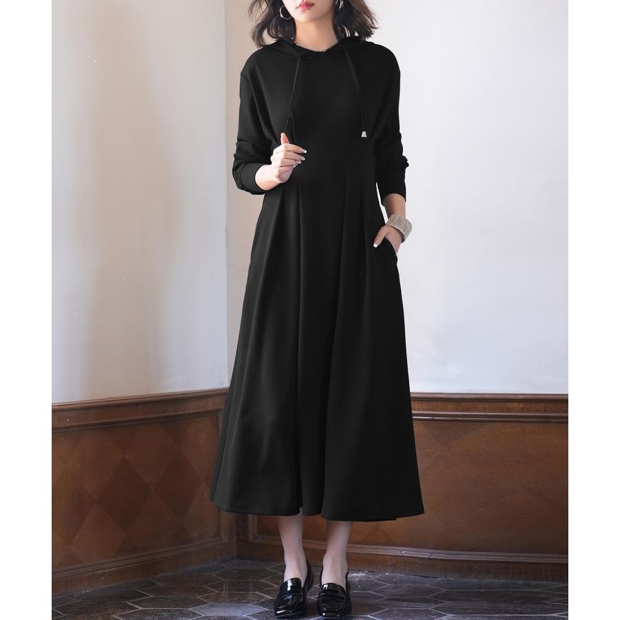 カットソー 長袖 秋 春 レディース 薄手フレア Aライン ワンピース カシュクール オフィス 通勤 20代 30代 40代 ストレッチ 伸縮性 ロン |  | 09