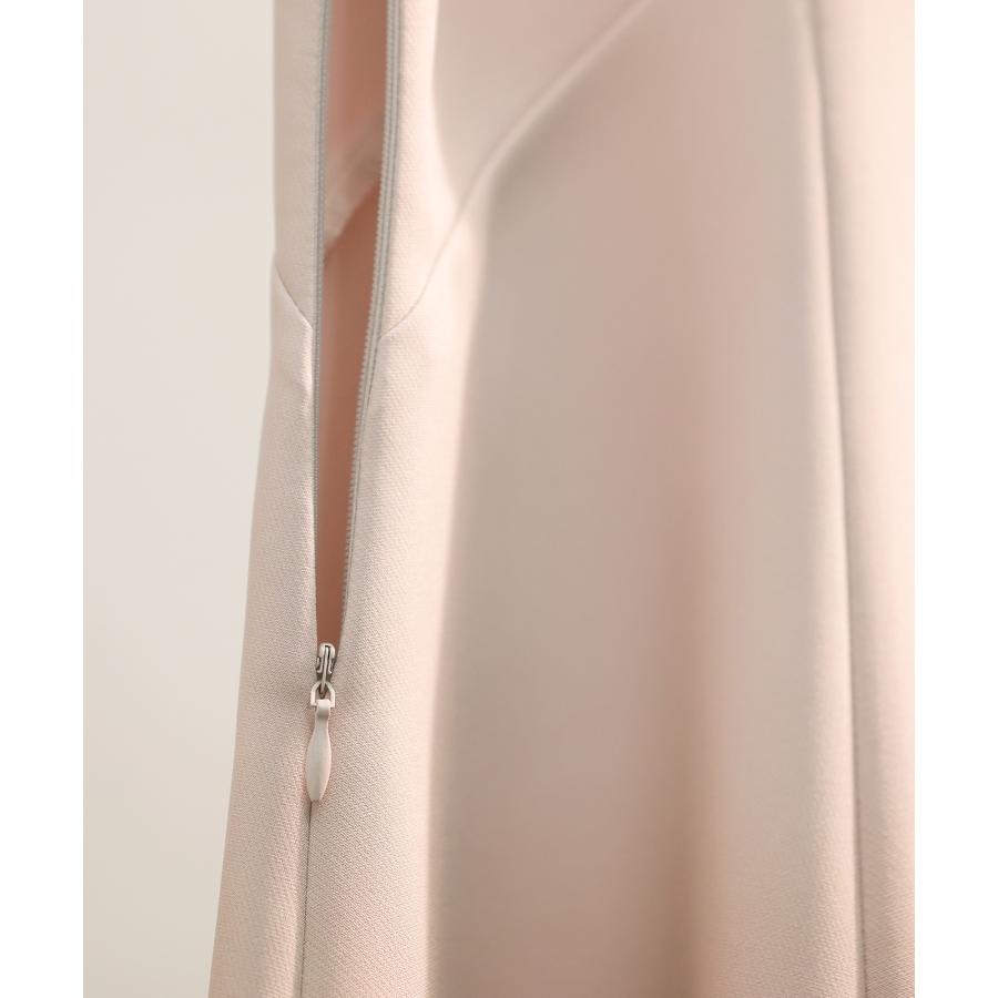 ワンピース レディース フレアワンピース 長袖 ミモレ丈 スリットスリーブ キーネック 細見え パール付き きれいめ エレガンス 大人 おしゃれ 高見 |  | 19