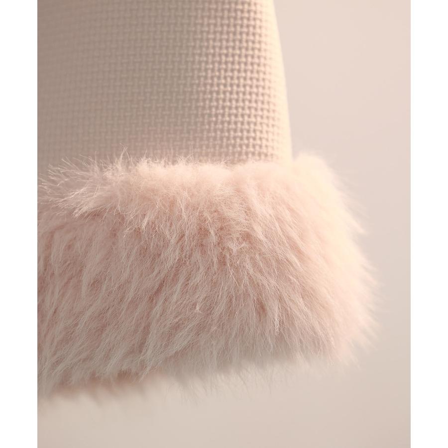 スカート レディース ボトムス ミニスカート ひざ上 ハイウエスト 脚長効果 裏地付き 美シルエット ファー付き 厚手 通学 カジュアル シンプル フ |  | 19