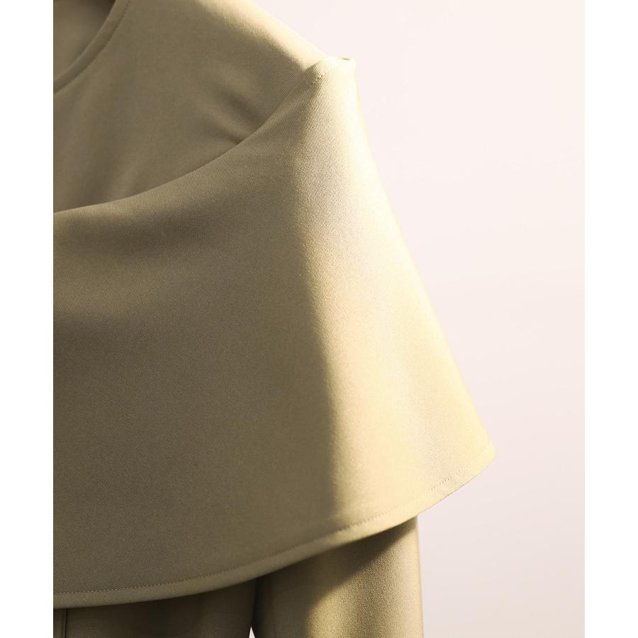 コート レディース トレンチコート ケープデザイン スタイルアップ ミモレ丈 ロング丈 裏地付き ポケット付き ウエストマークベルト 取り外し可能ベル |  | 16