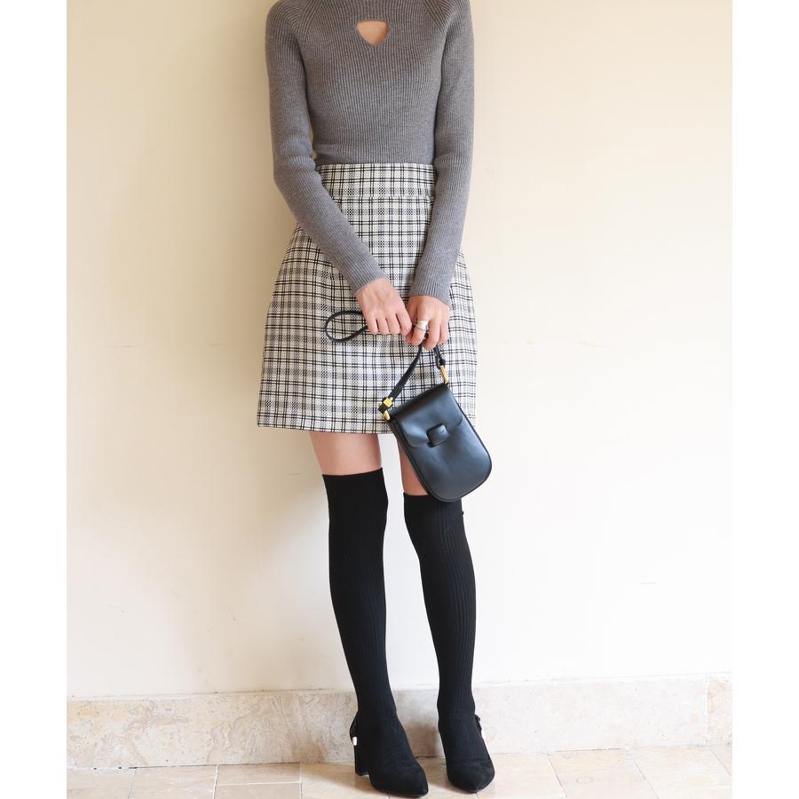 チェック柄 ミニスカート ハイウエスト レディース ボトムス 柄物 裏地付き サイドファスナー セクシー タイト 短い 可愛い 女の子 低身長 細見え |  | 16