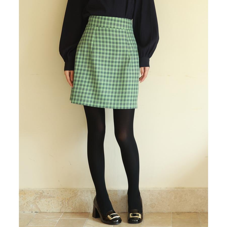 チェック柄 ミニスカート ハイウエスト レディース ボトムス 柄物 裏地付き サイドファスナー セクシー タイト 短い 可愛い 女の子 低身長 細見え |  | 08