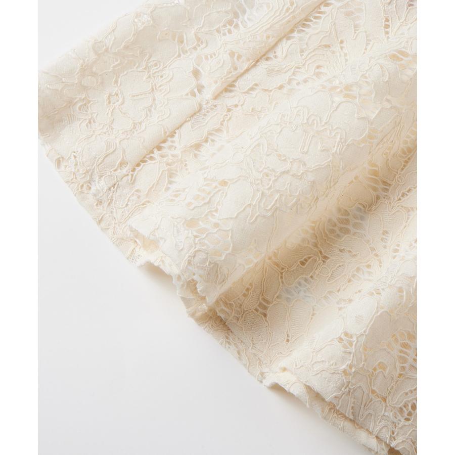 スカート レディース ボトムス ハイウエスト レース生地 マーメイドシルエット ミモレ丈 裏地付き  ファスナー付き 脚長効果 薄手 ウエストマーク |  | 19