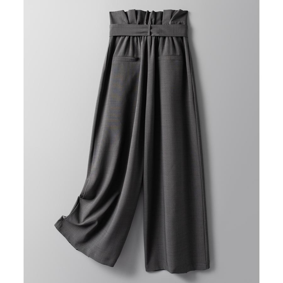 パンツ レディース ボトムス ワイドパンツ ロング丈 ワイドシルエット ロングパンツ ハイウエスト フロントタック ベルト付き ポケット付き きれいめ |  | 03