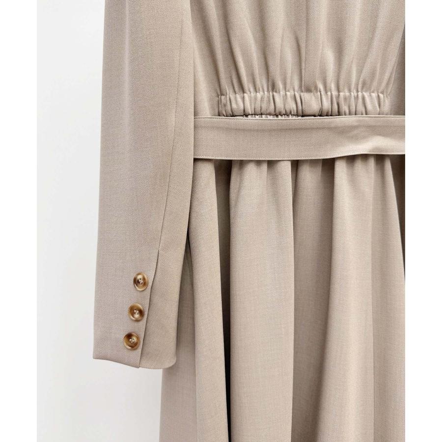 コート アウター レディース トレンチコート ロングコート ダブルブレスト テーラードカラー 共ベルト付き パワーショルダー タック入り 裏地付き バ |  | 20