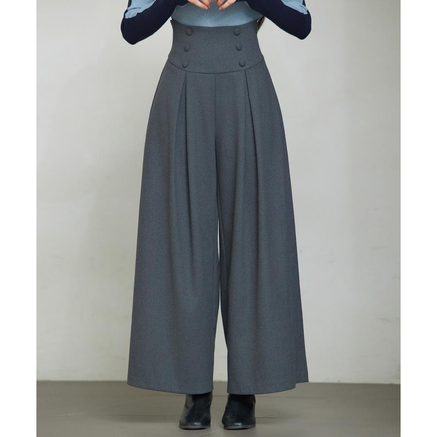 ワイドパンツ セーラーパンツ ガウチョパンツ スカンツ スカーチョ プリーツパンツ タックパンツ ズボン レディース ファスナー付き ハイウエスト バ |  | 13