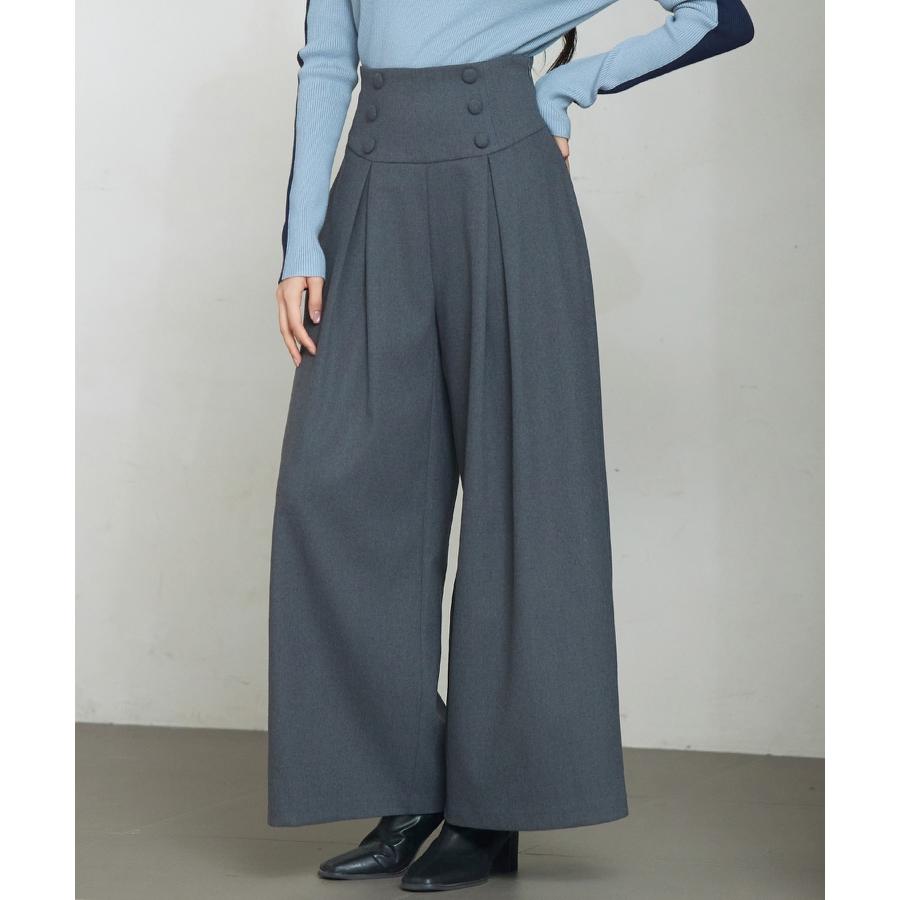 ワイドパンツ セーラーパンツ ガウチョパンツ スカンツ スカーチョ プリーツパンツ タックパンツ ズボン レディース ファスナー付き ハイウエスト バ |  | 14