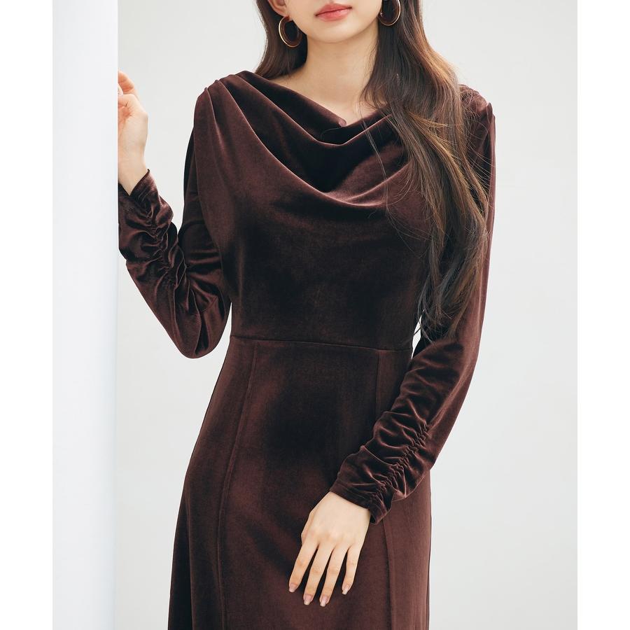 ワンピース ロングワンピース ベロアワンピース フレアワンピース 長袖 タイト ドレープドネック Uバック バックオープン カジュアルワンピース バッ |  | 10