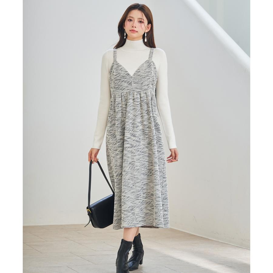 ワンピース レディース キャミソールワンピース キャミワンピ サロペットフレアワンピース 春 秋 冬 秋冬 ノースリーブ ミモレ丈 ミディ丈 エンパイ |  | 11