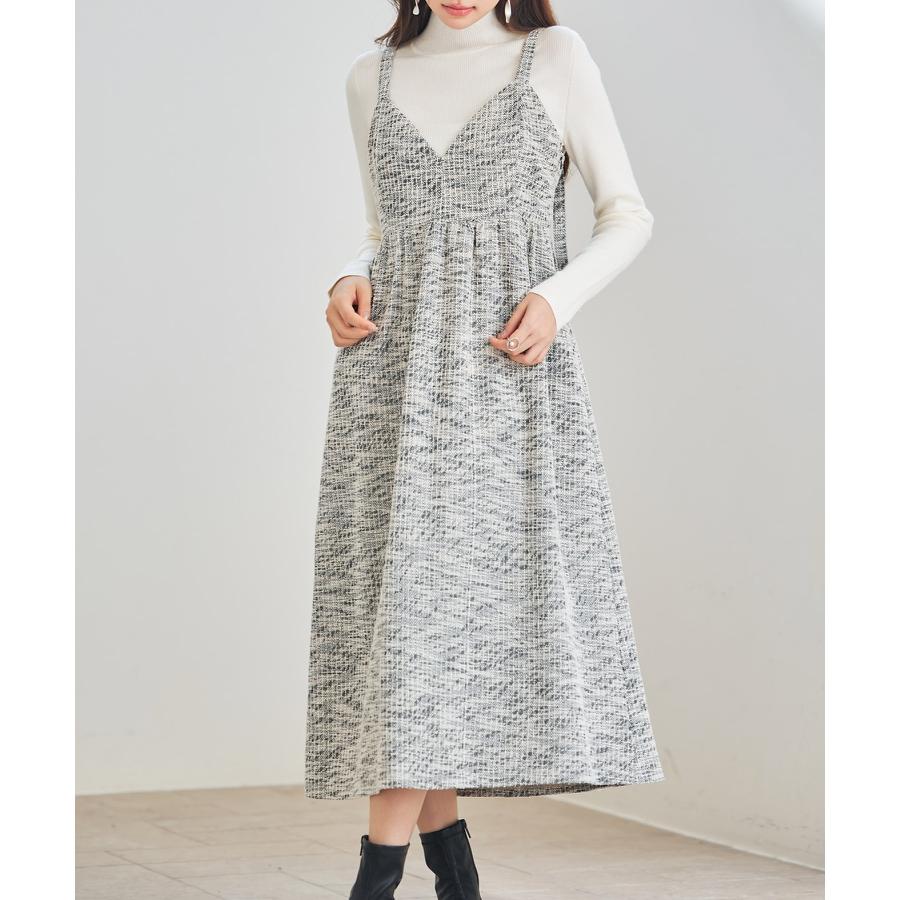 ワンピース レディース キャミソールワンピース キャミワンピ サロペットフレアワンピース 春 秋 冬 秋冬 ノースリーブ ミモレ丈 ミディ丈 エンパイ |  | 12