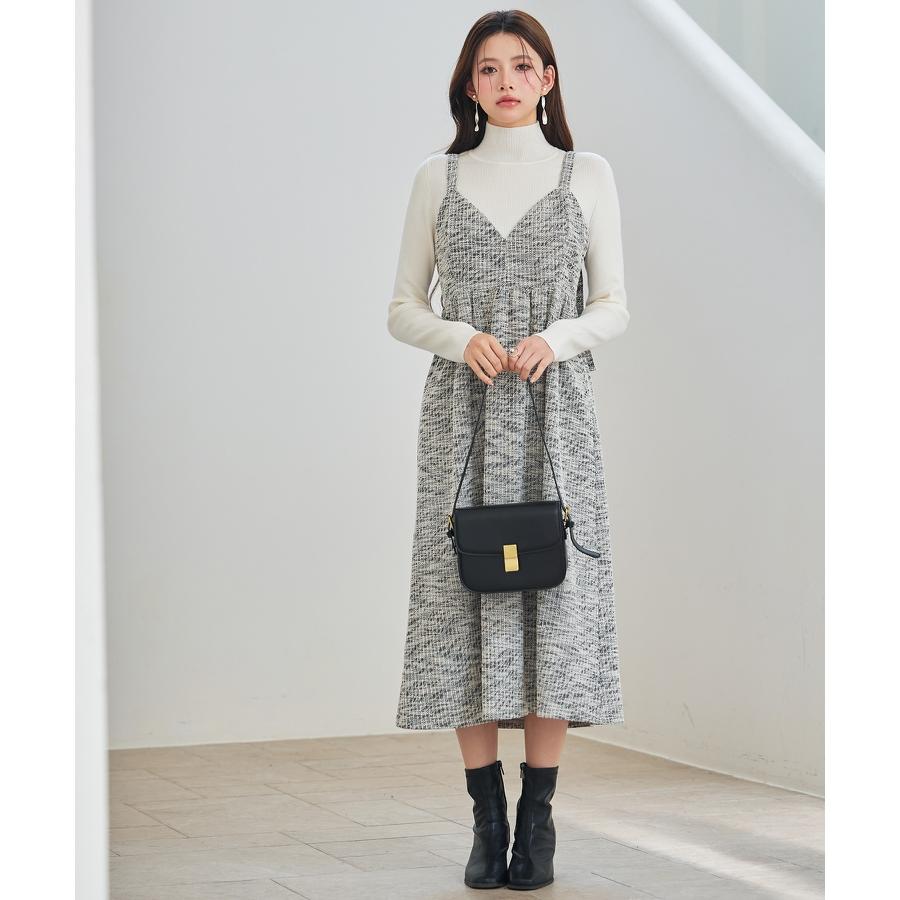 ワンピース レディース キャミソールワンピース キャミワンピ サロペットフレアワンピース 春 秋 冬 秋冬 ノースリーブ ミモレ丈 ミディ丈 エンパイ |  | 14