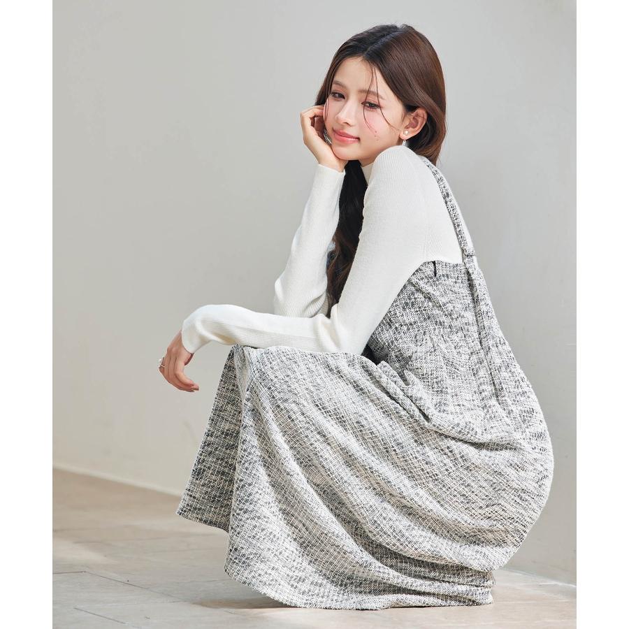 ワンピース レディース キャミソールワンピース キャミワンピ サロペットフレアワンピース 春 秋 冬 秋冬 ノースリーブ ミモレ丈 ミディ丈 エンパイ |  | 15