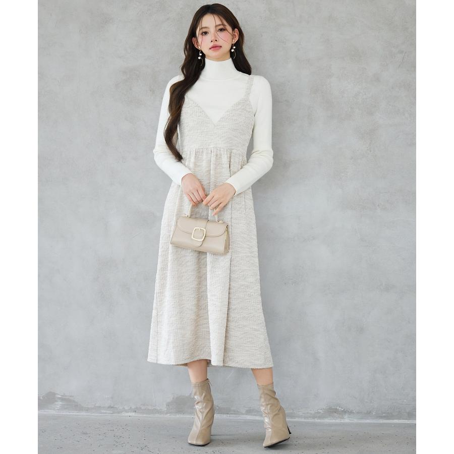 ワンピース レディース キャミソールワンピース キャミワンピ サロペットフレアワンピース 春 秋 冬 秋冬 ノースリーブ ミモレ丈 ミディ丈 エンパイ |  | 07