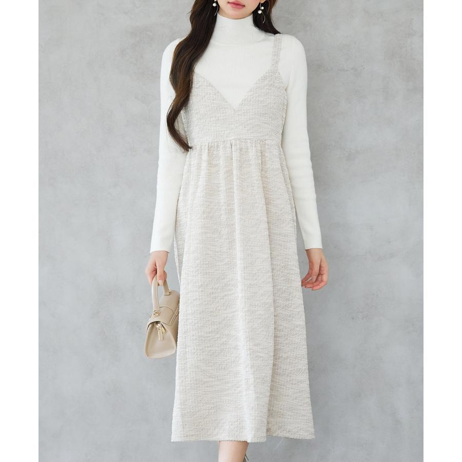 ワンピース レディース キャミソールワンピース キャミワンピ サロペットフレアワンピース 春 秋 冬 秋冬 ノースリーブ ミモレ丈 ミディ丈 エンパイ |  | 08