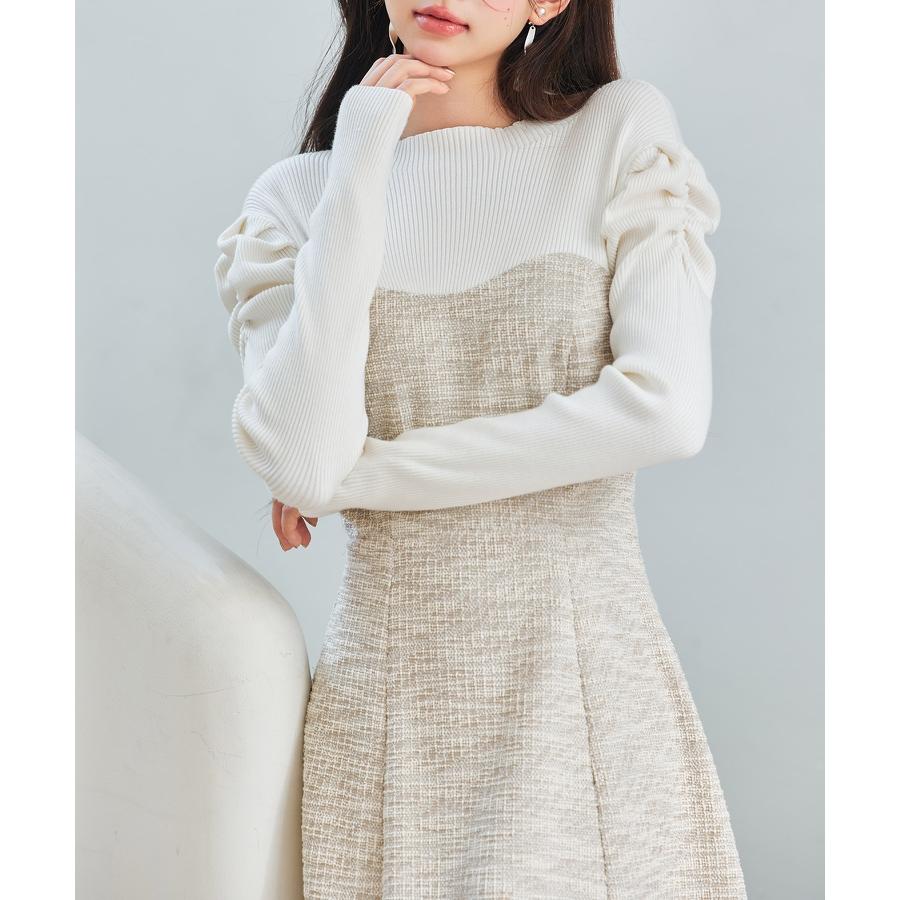 ワンピース レディース ビスチェワンピース ドッキングワンピース