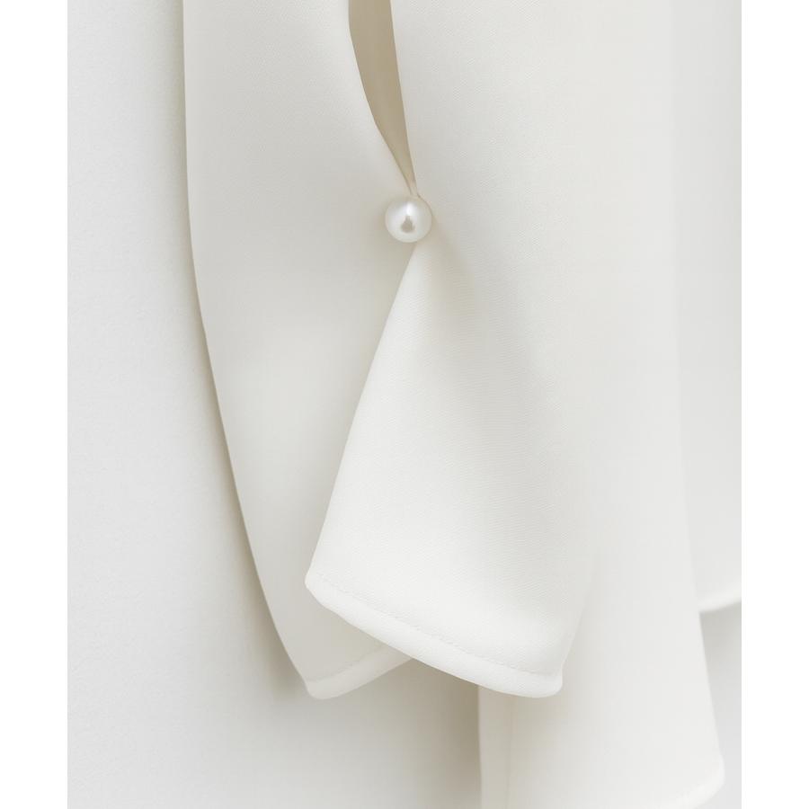 レディース ブラウス シャツ トップス オフィスカジュアル 通勤 七分袖 長袖 ツイル生地 スキッパーネック フェミニン きれいめ ギャザー ギャザー |  | 19