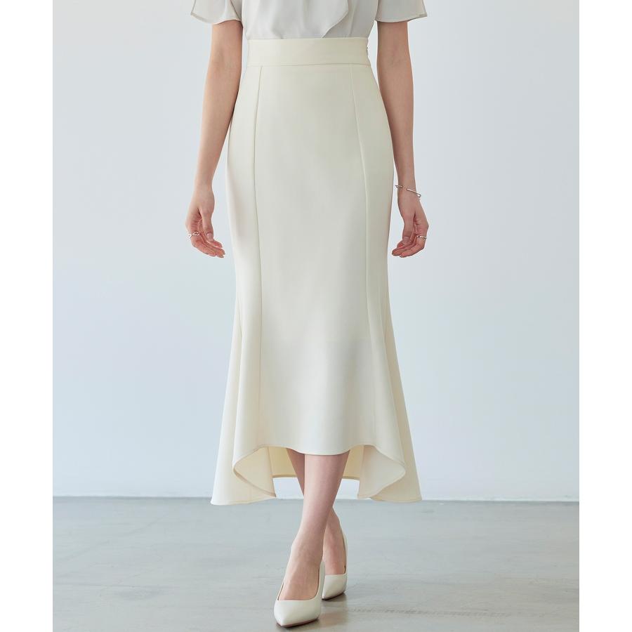 スカート ロングスカート ミモレ丈 マキシ丈 ロング丈 タイトスカート マーメイド タイトフレア タイトフレアスカート 裾フリル 前後差 ツイル地 バ |  | 10